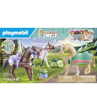 playmobil-71356-tres-caballos-con-sillas