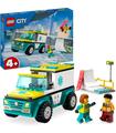 Lego 60403 Ambulancia de Emergencias y Chico con Snowboard