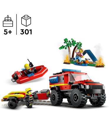 lego-60412-camion-de-bomberos-4x4-con-barco-de-rescate