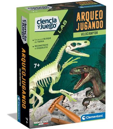 arqueojugando-velociraptor-fosforescente