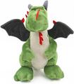 Dragon 30cm Verdes Sentado Con Jags Rojo