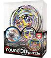 Round 3d Puzzle Abstract