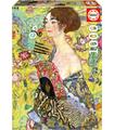 1000 Dama Con Abanico, Gustav Klimt