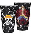 One Piece - Large Glass - 400ml - Luffy