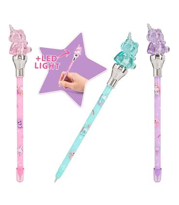 ylvi-boligrafo-con-unicornio-y-luz-led