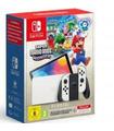 Consola Nintendo Switch Oled Blanca + Mario Wonder + 12 M