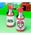 BOTELLA METALICA CON PAJITA SUPER MARIO