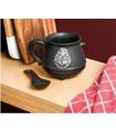 TAZA CALDERO + CUCHARA HOGWARTS HARRY POTTER