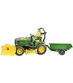 John Deere Con Remolque Y Jardinero