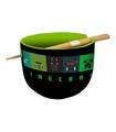 Cuenco Ramen con Palillos Minecraft
