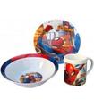 SET MERIENDA 3 PIEZAS SPIDERMAN STREETS