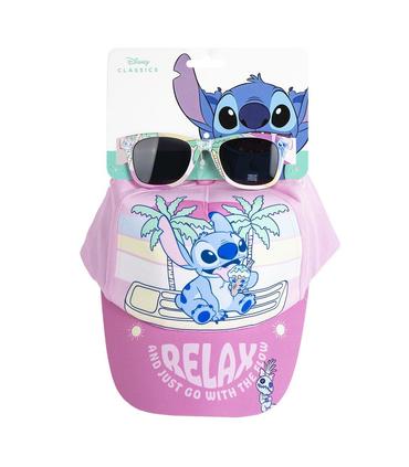 gorra-set-gafas-de-sol-stitch-rosa