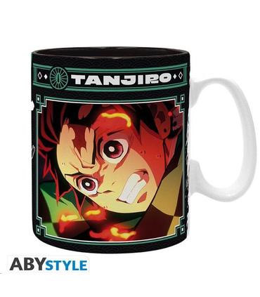 taza-demon-slayer-460ml-tanjiro-black-green