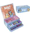 Set Papeleria Coloreable Maletin Bluey