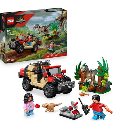 lego-76972-huida-en-todoterreno-y-raptor-al-acecho