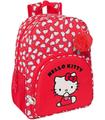 Mochila De 33 Cm Adapt.carro Hello Kitty