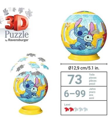 disney-stitch-puzzle-72-piezas-ball-3d