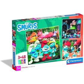 puzzle-3x48-smurfs-pitufos