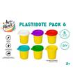 6 Botes Plastilina