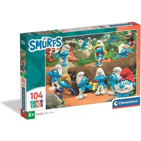 puzzle-104-piezas-smurfs-pitufos