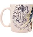 Escudos Casas Hogwarts Taza Blanca Ceram