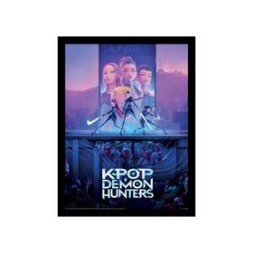 kpop-demon-hunters-poster-en-marco-logo-30x40