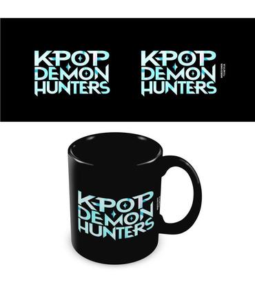 kpop-demon-hunters-taza-ceramica-negra-logo-325ml
