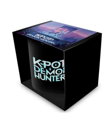 kpop-demon-hunters-taza-ceramica-negra-logo-325ml