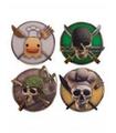 SET 4 POSAVASOS ONE PIECE PERSONAJES 2