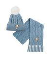 SET DE BEANIE Y BUFANDA DOBBY