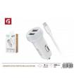 CARGADOR COCHE 2 PUERTOS USB-A (ACCTEF)