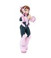 FIGURA MY HERO ACADEMIA OCHACO URARAKA GLITTER GLAMOURS 23CM