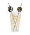 SET VASO DOS PAJITAS 480 ML MARVEL GOLDE