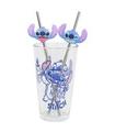 SET VASO DOS PAJITAS 480 ML?STITCH ALOHA