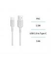 CABLE USB(A) A TIPO C 3,4A 1,5M (ACCTEF)