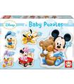 Puzzle Baby Mickey Progresivo de 3 a 5 Piezas