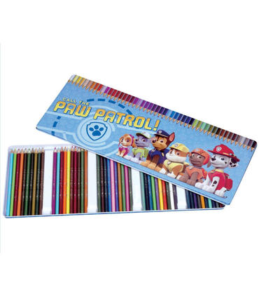 estuche-lata-50-lapices-colores-paw-patr