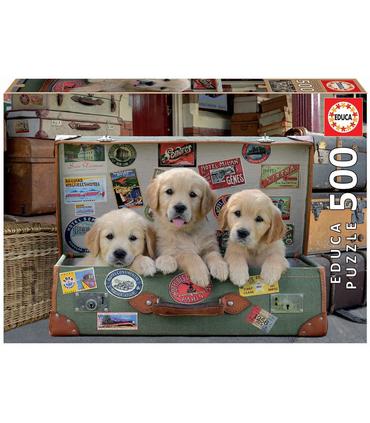 puzzle-cachorros-en-el-equipaje-500pz