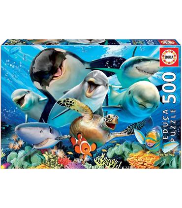 puzzle-500-piezas-selfie-bajo-el-agua