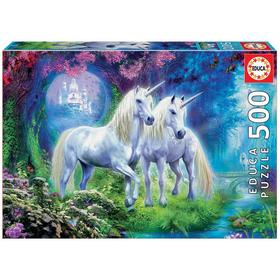 puzzle-unicornios-en-el-bosque-500pz