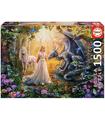 Puzzle Dragón, Princesa y Unicornio 1500Pz