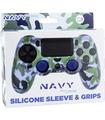 Funda Silicon + Grips Navy Ps4